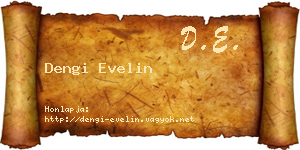 Dengi Evelin névjegykártya